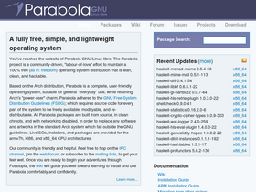 'parabola.nu' screenshot