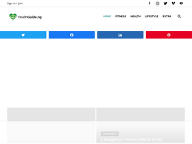 'healthguide.ng' screenshot