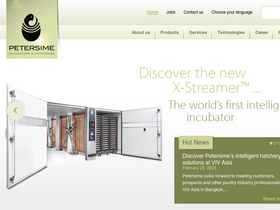 'petersime.com' screenshot