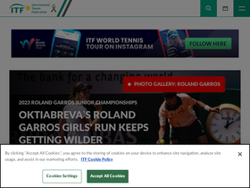 'itftennis.com' screenshot