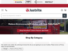 'justrite.com' screenshot