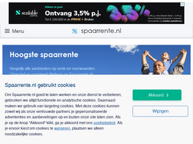 'spaarrente.nl' screenshot