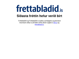 'frettabladid.is' screenshot
