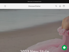 Dressestailor homepage screenshot