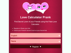 'lovecalculator.site' screenshot