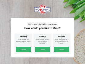 'shopwoodmans.com' screenshot