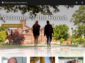 'deanofstudents.wfu.edu' screenshot
