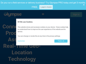 'glympse.com' screenshot