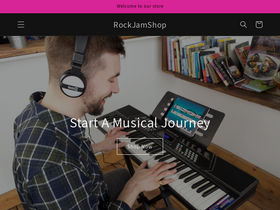 Rockjamshop homepage screenshot