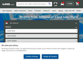 'lkqonline.com' screenshot