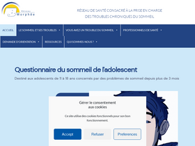'reseau-morphee.fr' screenshot