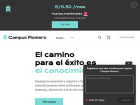 'campusromero.pe' screenshot