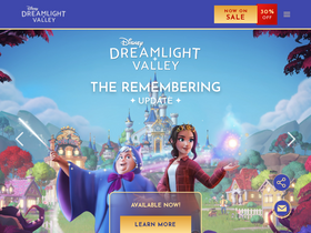 'disneydreamlightvalley.com' screenshot