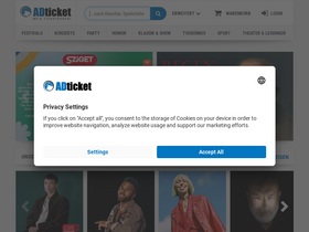 'adticket.de' screenshot