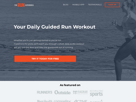 'therunexperience.com' screenshot