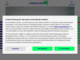 'cosmosdirekt.de' screenshot