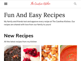 'thecarefreekitchen.com' screenshot
