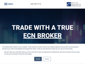 'keytomarkets.com' screenshot