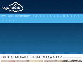 'sognisulweb.it' screenshot
