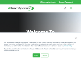 'eteamsponsor.com' screenshot