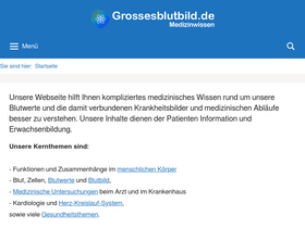'grossesblutbild.de' screenshot
