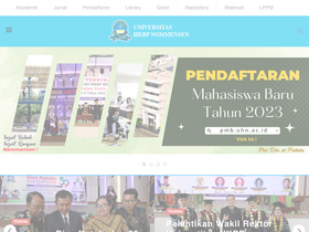 'uhn.ac.id' screenshot