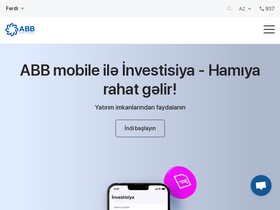 'abb-bank.az' screenshot