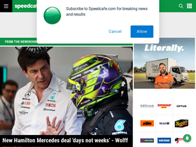 'speedcafe.com' screenshot