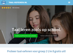 'taal-oefenen.nl' screenshot