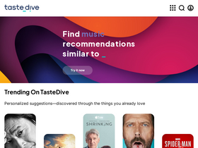 'tastedive.com' screenshot