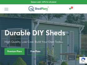 'shedplans.org' screenshot