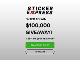 stickerexpress.co homepage screenshot