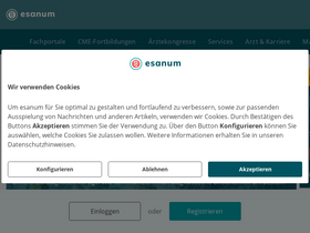 'esanum.de' screenshot