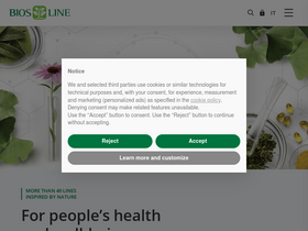 'biosline.it' screenshot