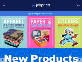 'jakprints.com' screenshot