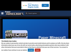 Paper Minecraft Online for Free on NAJOX.com