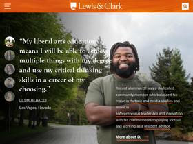 'lclark.edu' screenshot