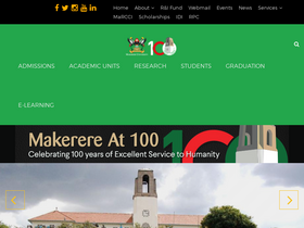 'mak.ac.ug' screenshot