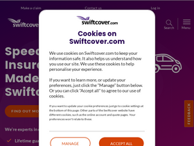'swiftcover.com' screenshot