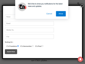 'cawizard.com' screenshot