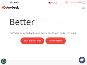 'anydesk.com' screenshot