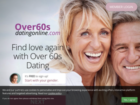 'over60sdatingonline.com' screenshot