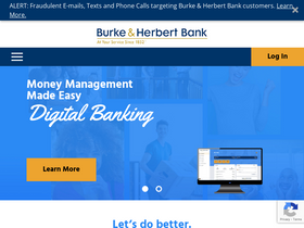 'burkeandherbertbank.com' screenshot