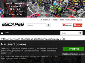 'escape6.cz' screenshot