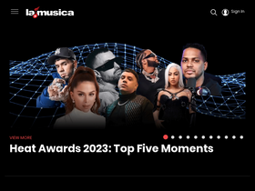 'lamusica.com' screenshot