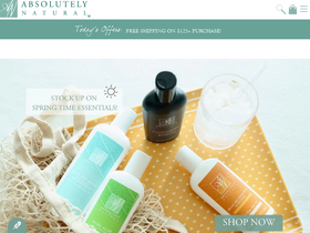 absolutely-natural.com homepage screenshot
