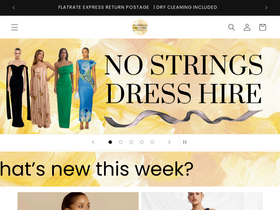 nostringsdresshire.com.au homepage screenshot