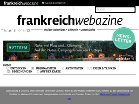 'frankreich-webazine.de' screenshot
