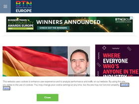 'businesstravelnewseurope.com' screenshot