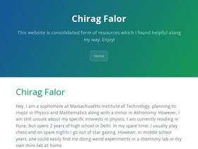 'chiragfalor.in' screenshot